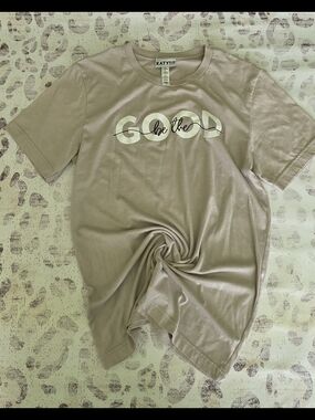 KatyDid 'Be the Good' Graphic Tee - Taupe